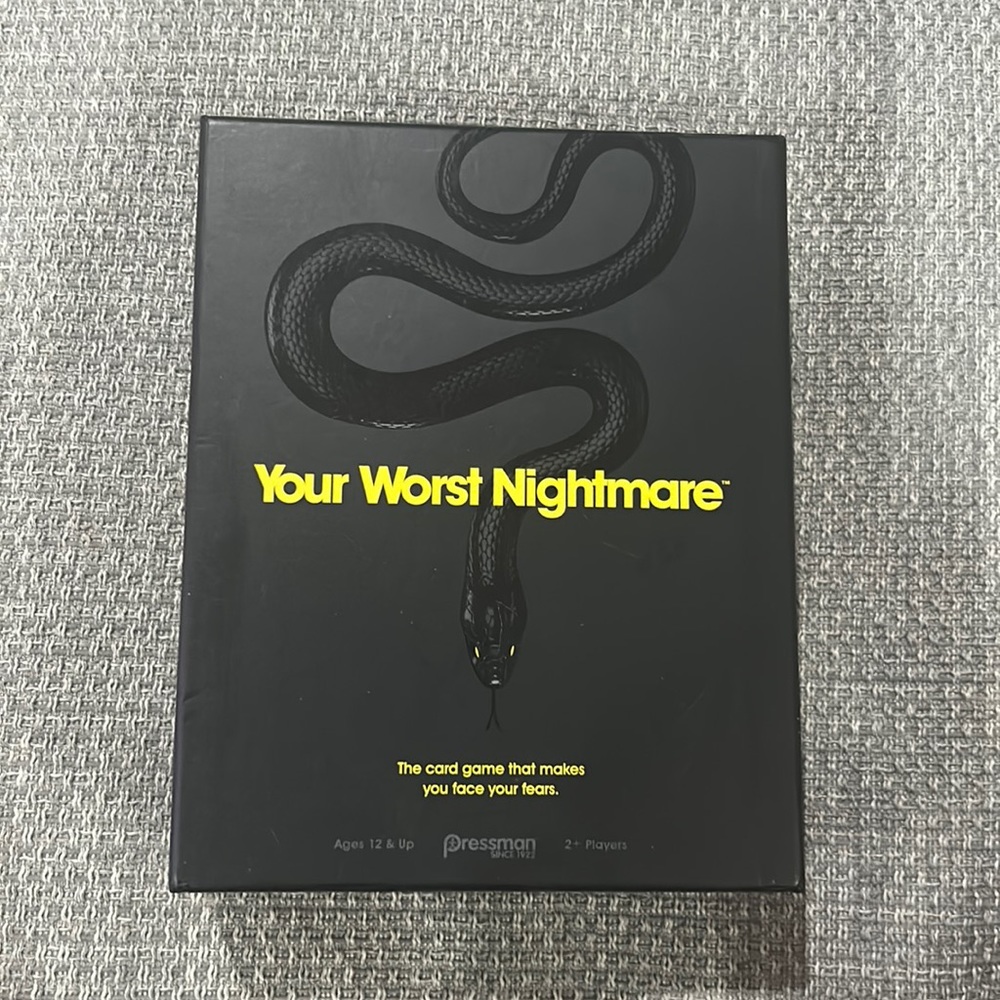 NWOT “Your Worst Nightmare” Pressman Card Game